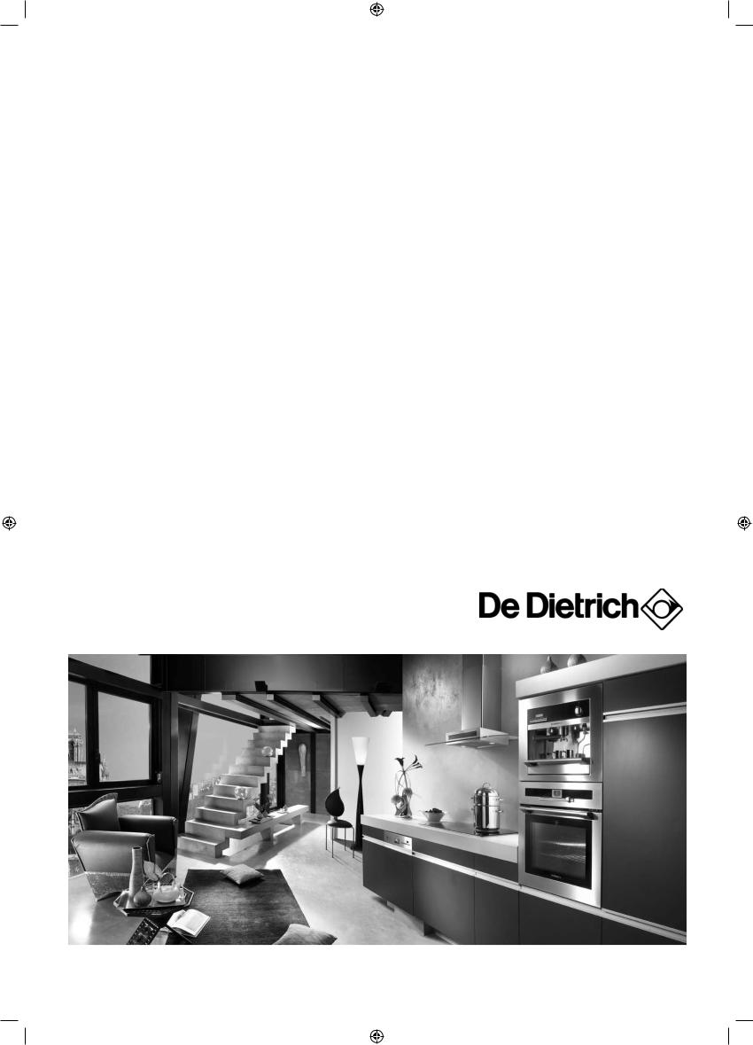 De dietrich DRP831JE User and installation  Manual