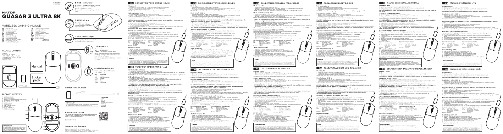HATOR Quasar 3 Ultra 8K, HTM770, HTM771 User guide - ManualMachine.com