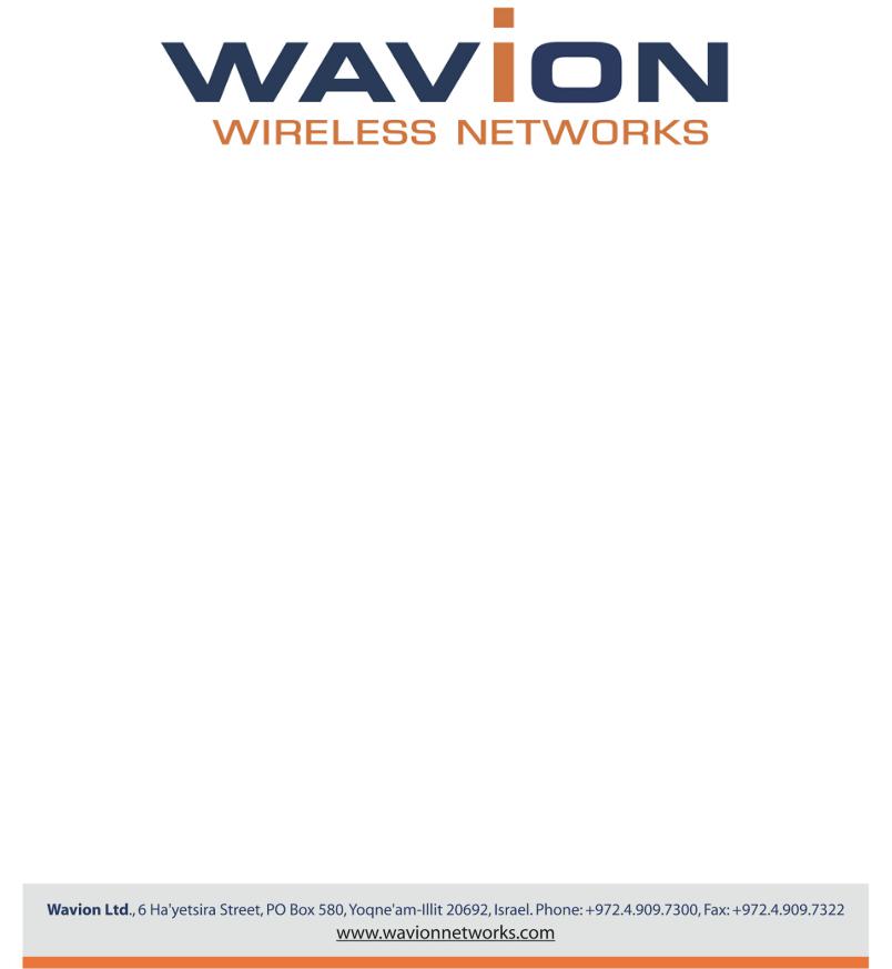 Wavion WBSn-2450 User Manual