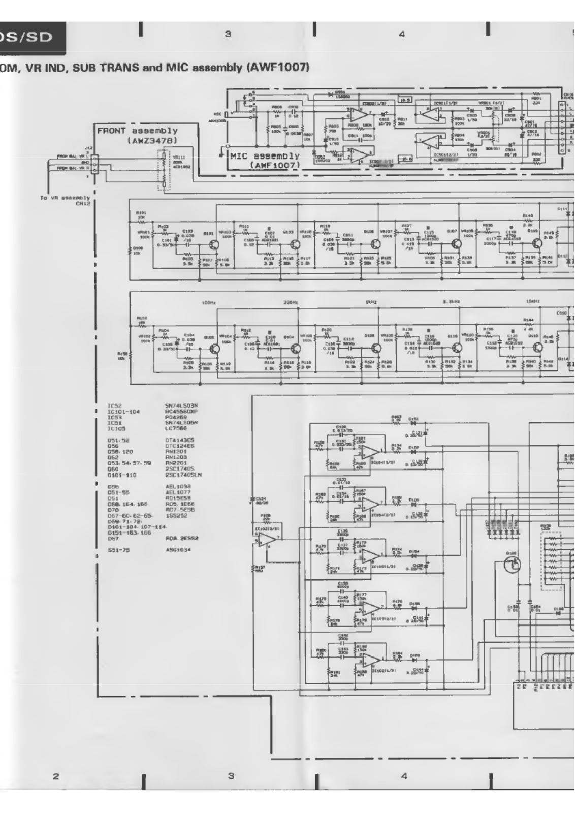 Pioneer RX-1330 Schematic