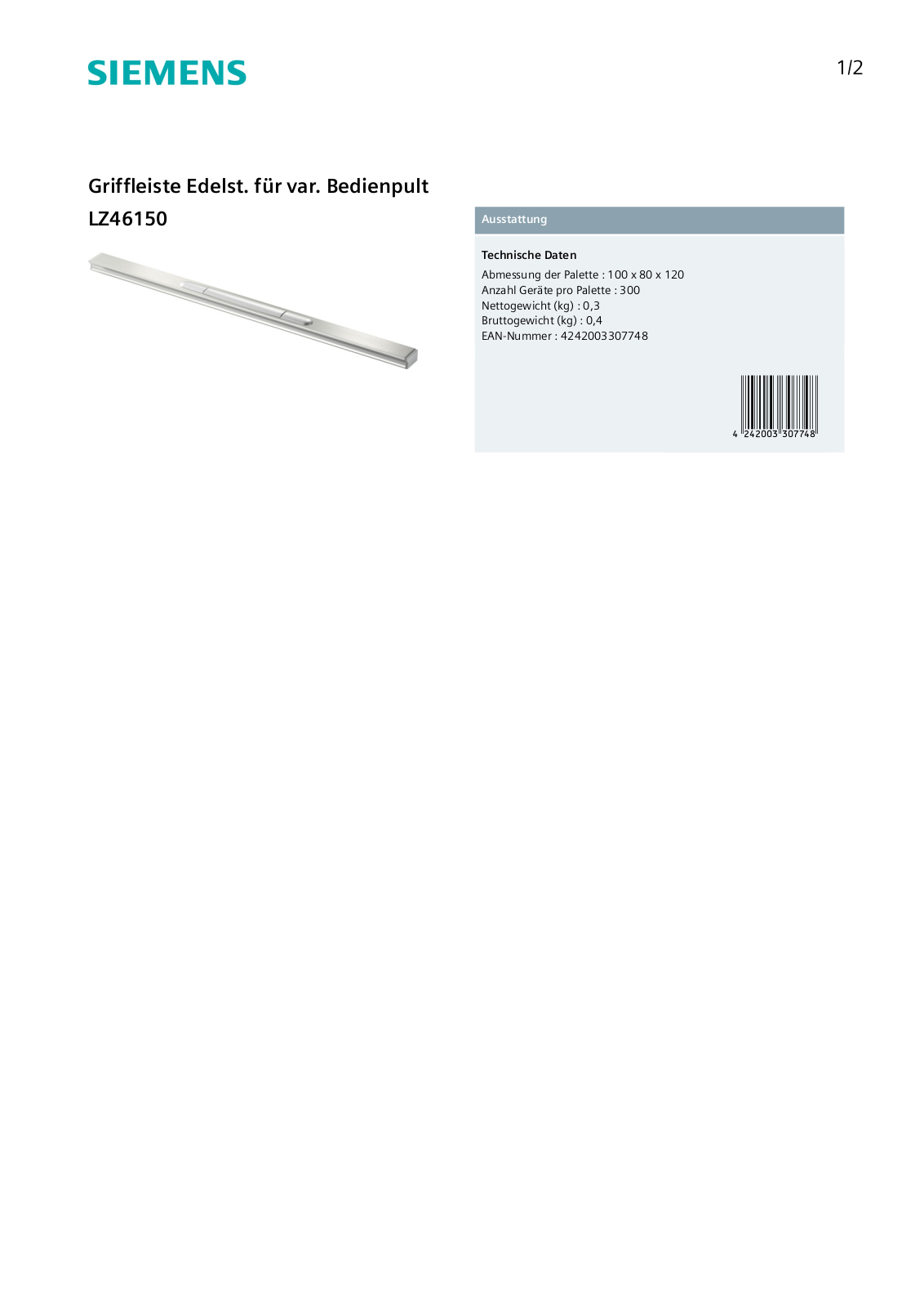 Siemens LZ46150 User Manual