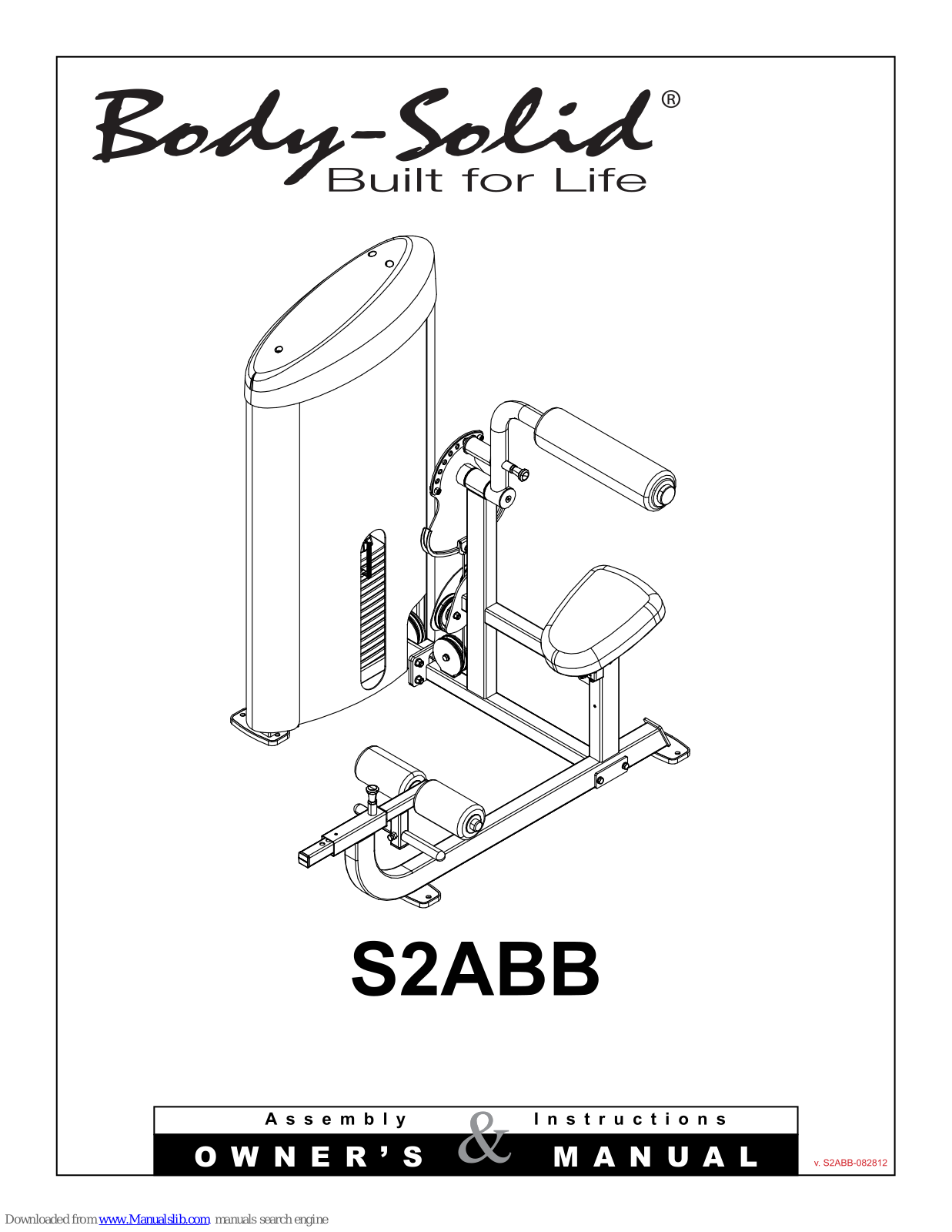 Body Solid S2ABB, S2LPC, S2SLC, S2LAT, S2BTP Owner's Manual