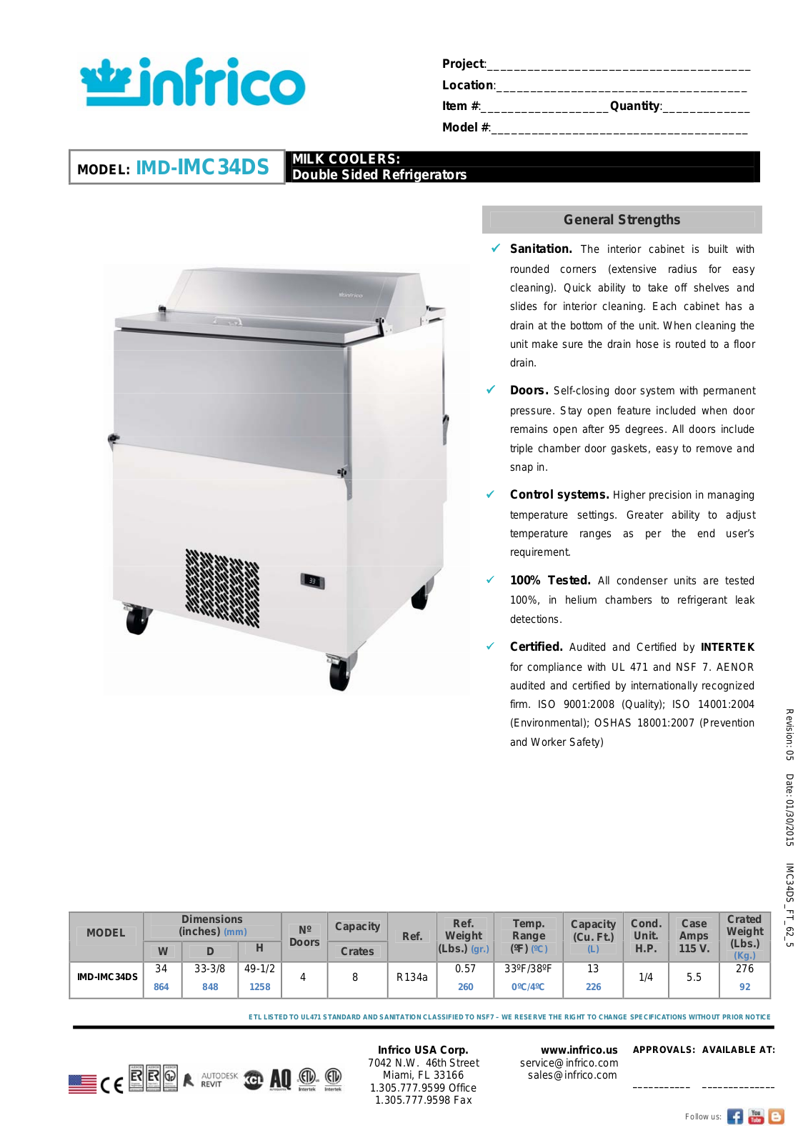 Infrico IMD-IMC34DS User Manual