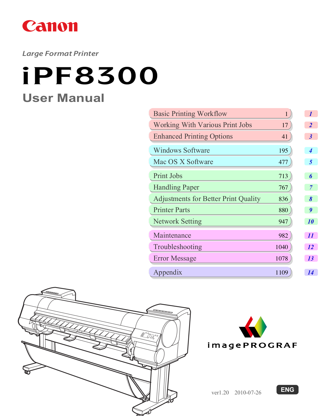 Canon iPF8300S User Manual