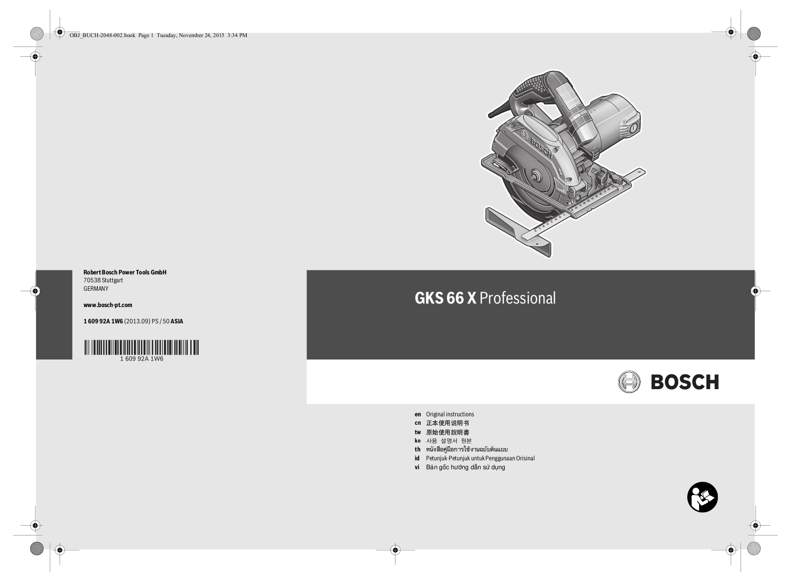 Bosch GKS 66 X User Manual