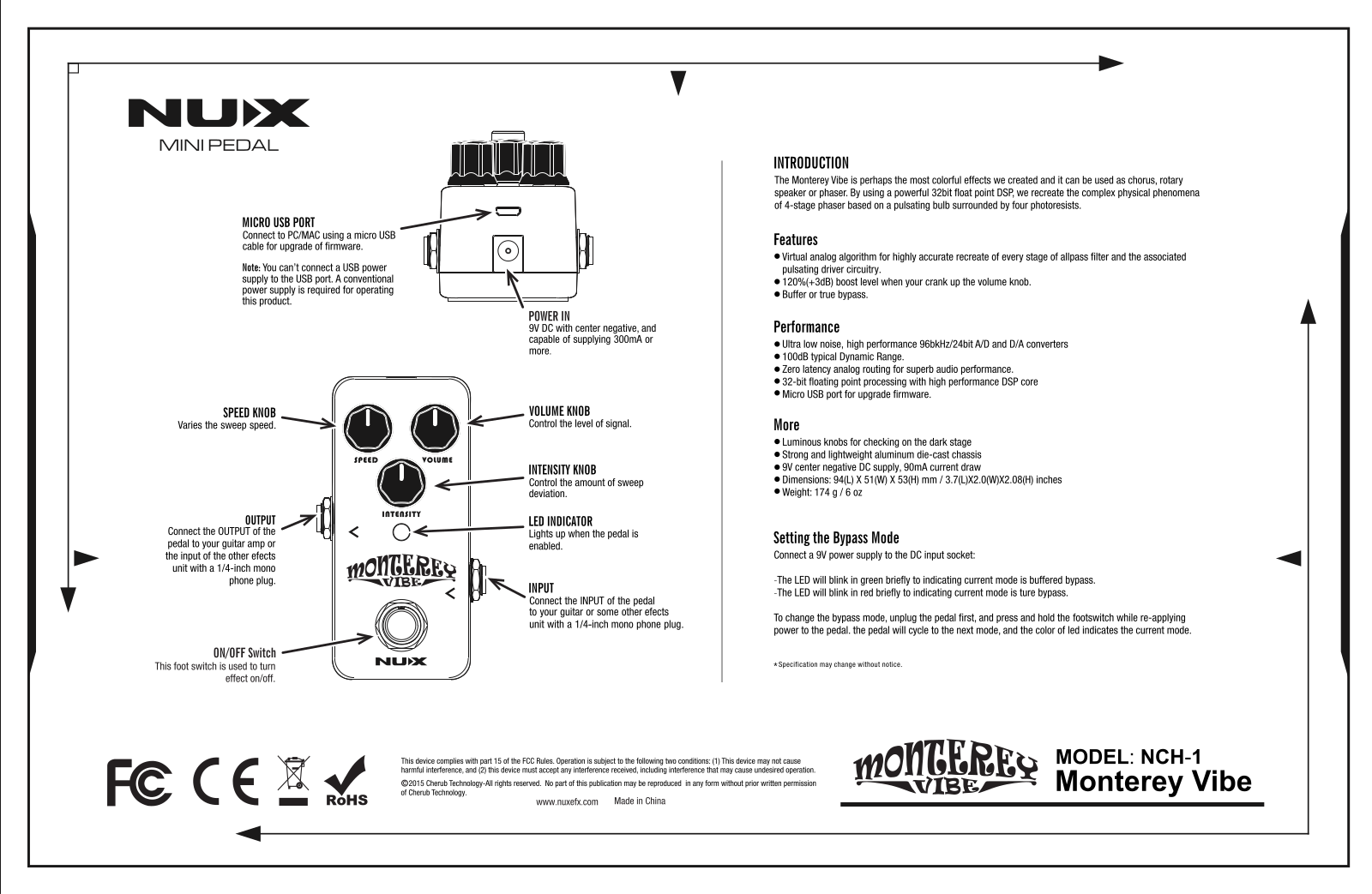 Nux NCH-1 User Manual