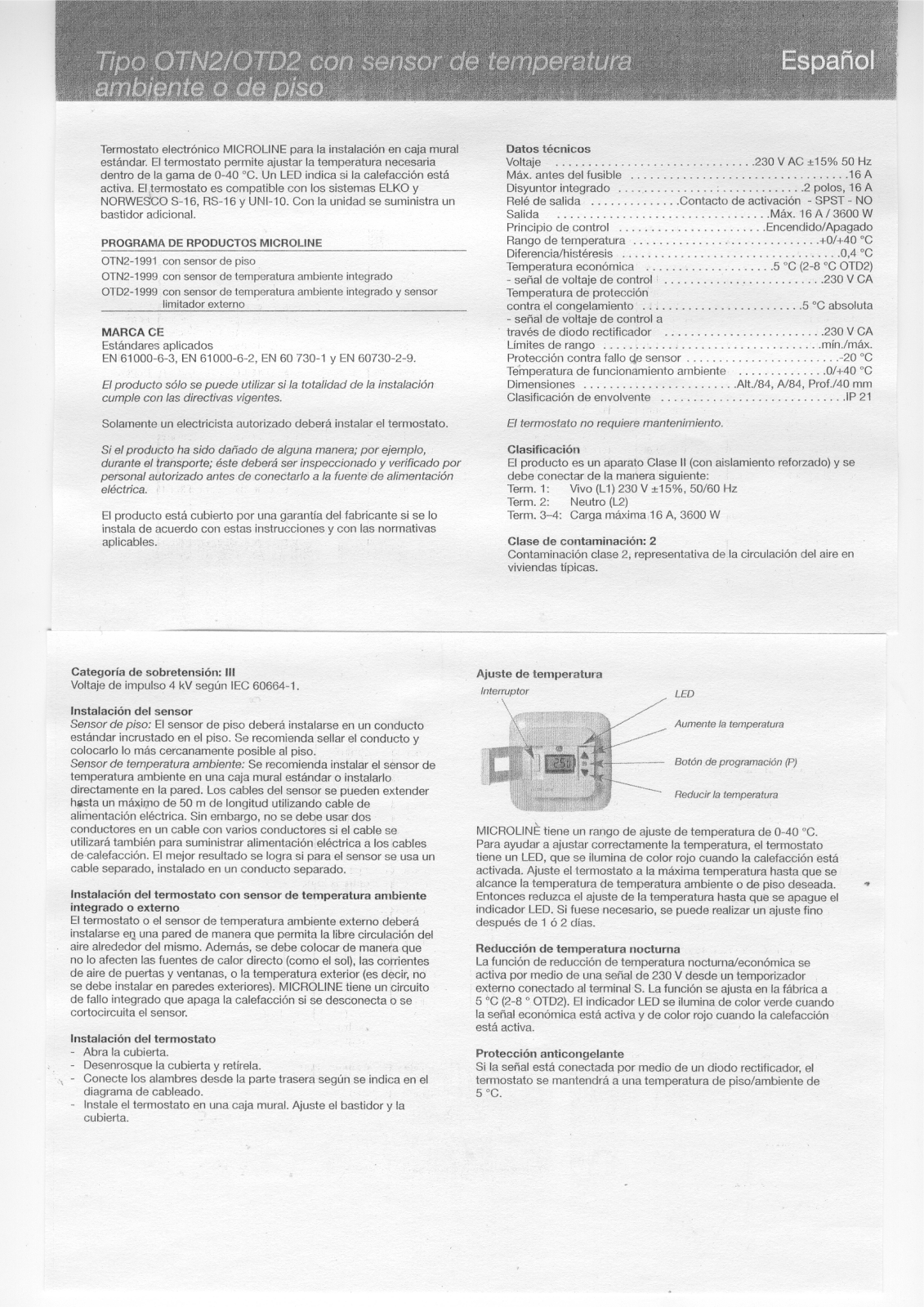 Arnold Rak OTD2, OTN2 User manual - ManualMachine.com