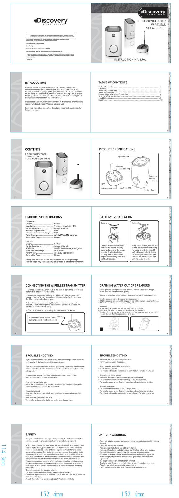 Fanhill CEW020T Users Manual