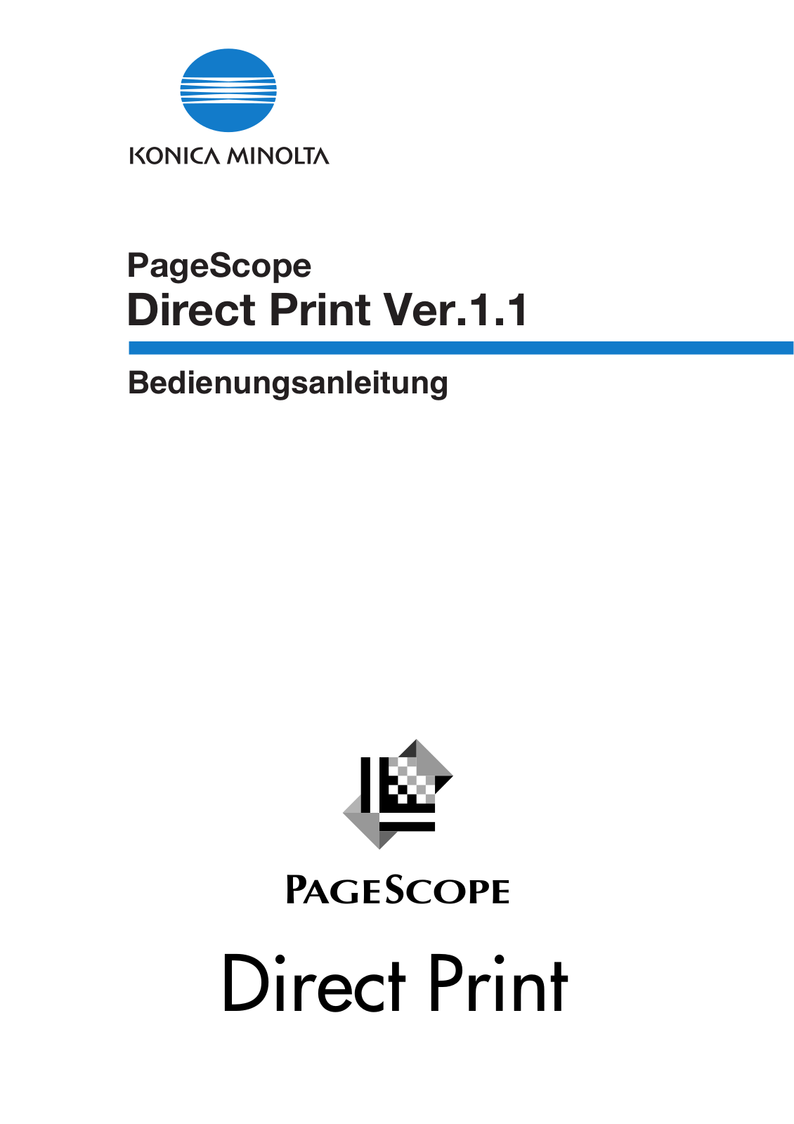 Konica minolta PageScope Direct Print Ver.1.1 User Manual