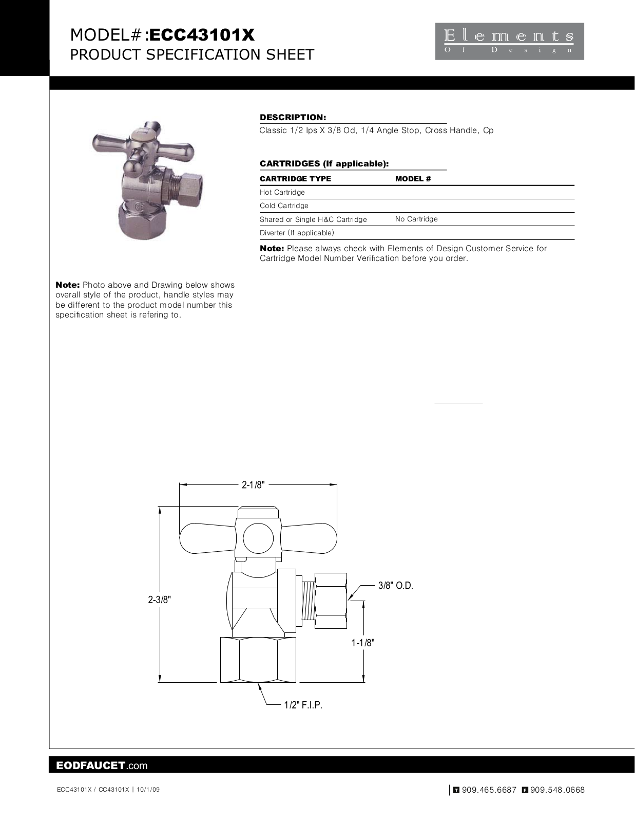 Elements of Design EDE3033 Specifications - ManualMachine.com