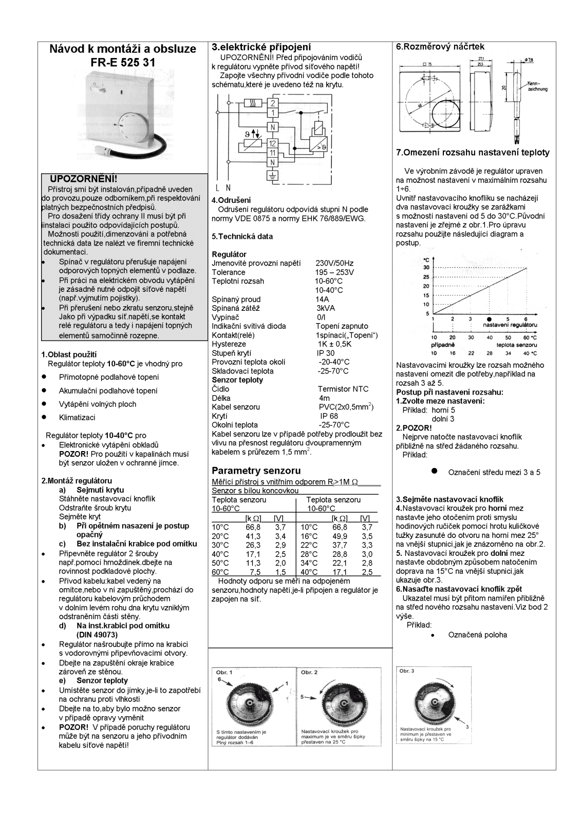 Eberle FR-E 525 31 User manual