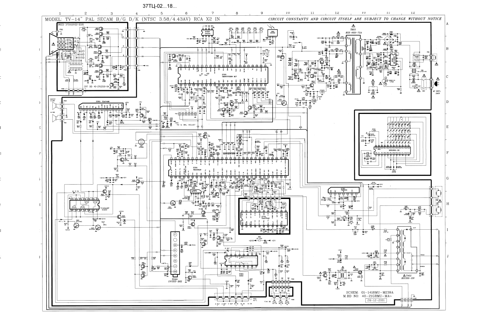 AVEST TCL  37ТЦ 02, 37ТЦ 02 Schematic 65