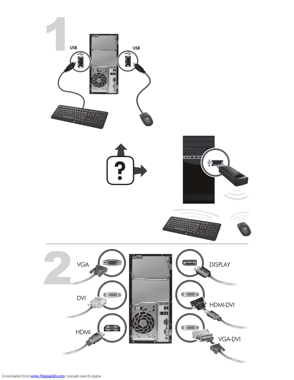 HP CQ2800, Pavilion p2-1200 Quick Setup Manual