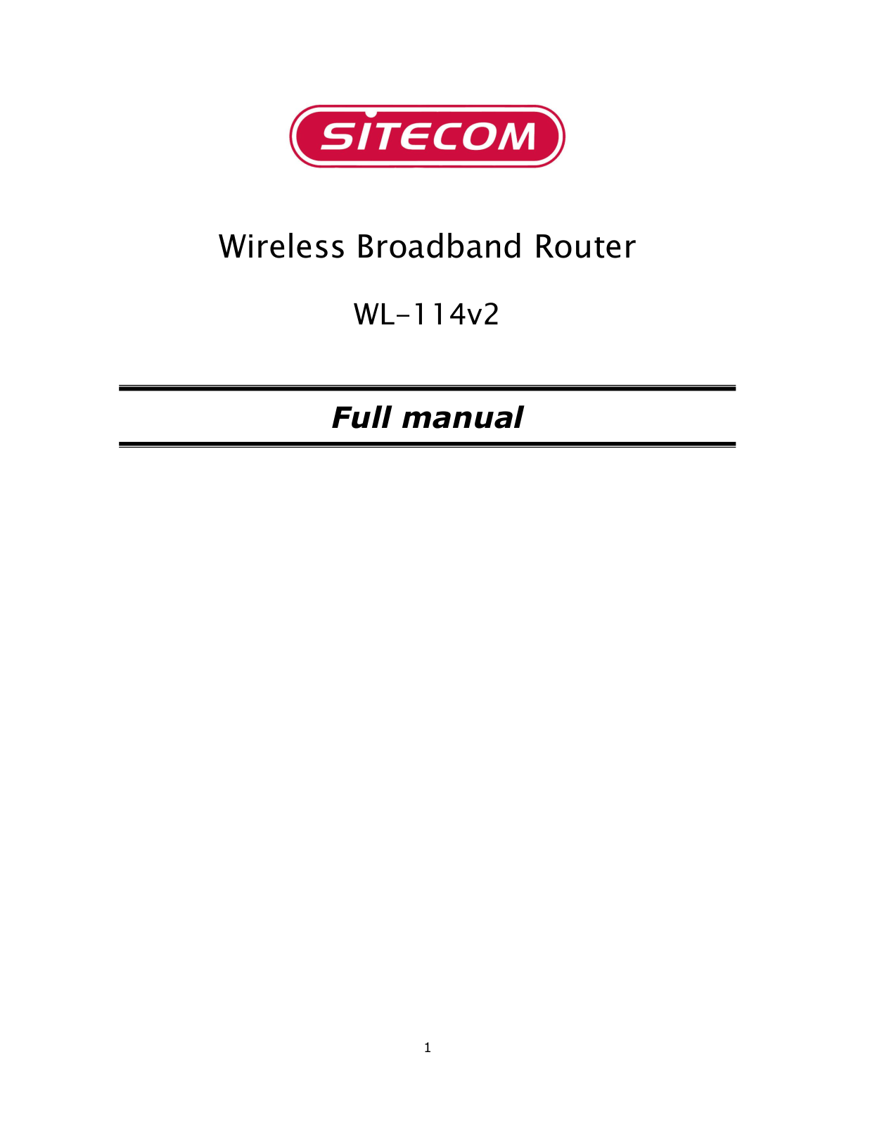 Sitecom WL-114V2 User Manual