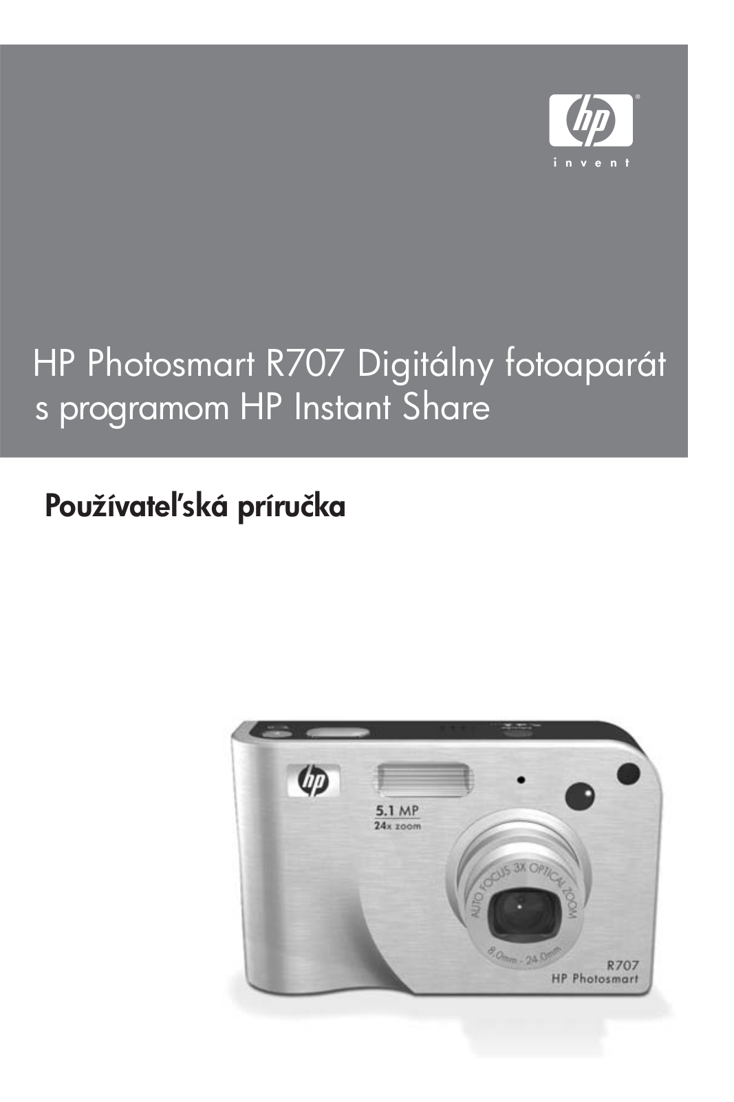 Hp PHOTOSMART R707 User Manual