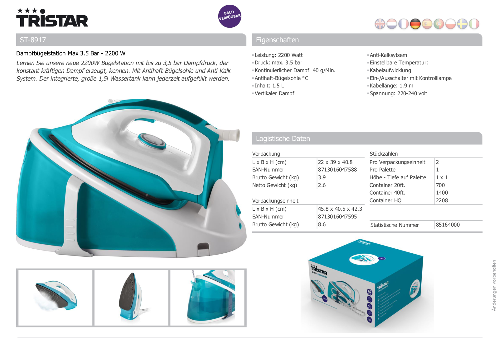 Tristar ST-8917 User Manual