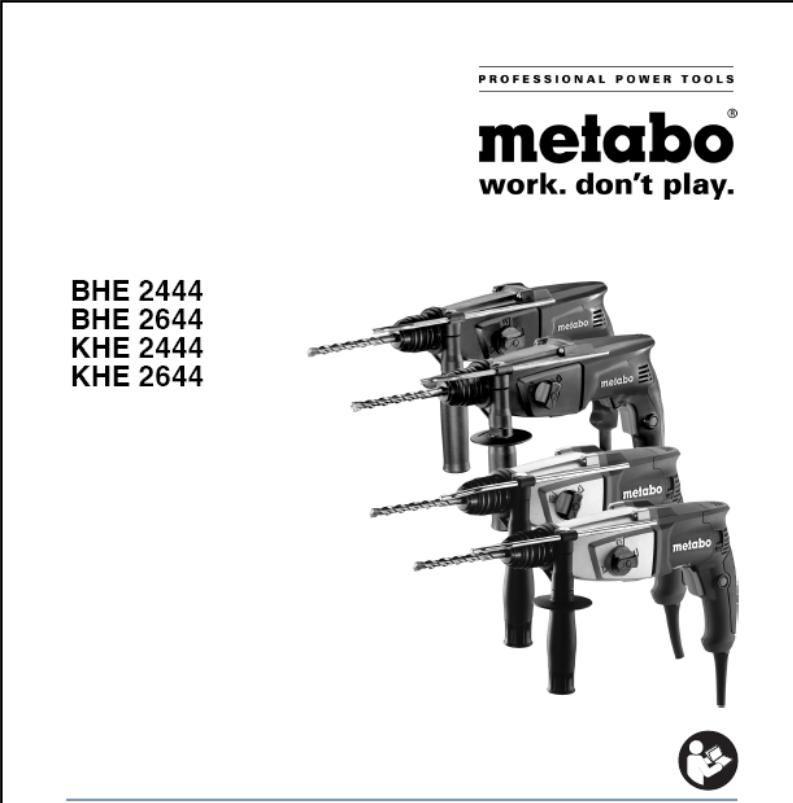 Metabo KHE 2444, KHE 2644 Manual