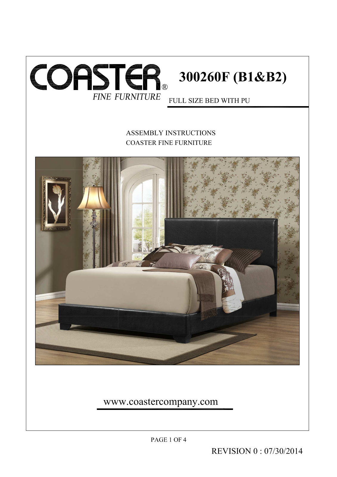 Coaster 300260F Assembly Guide - ManualMachine.com