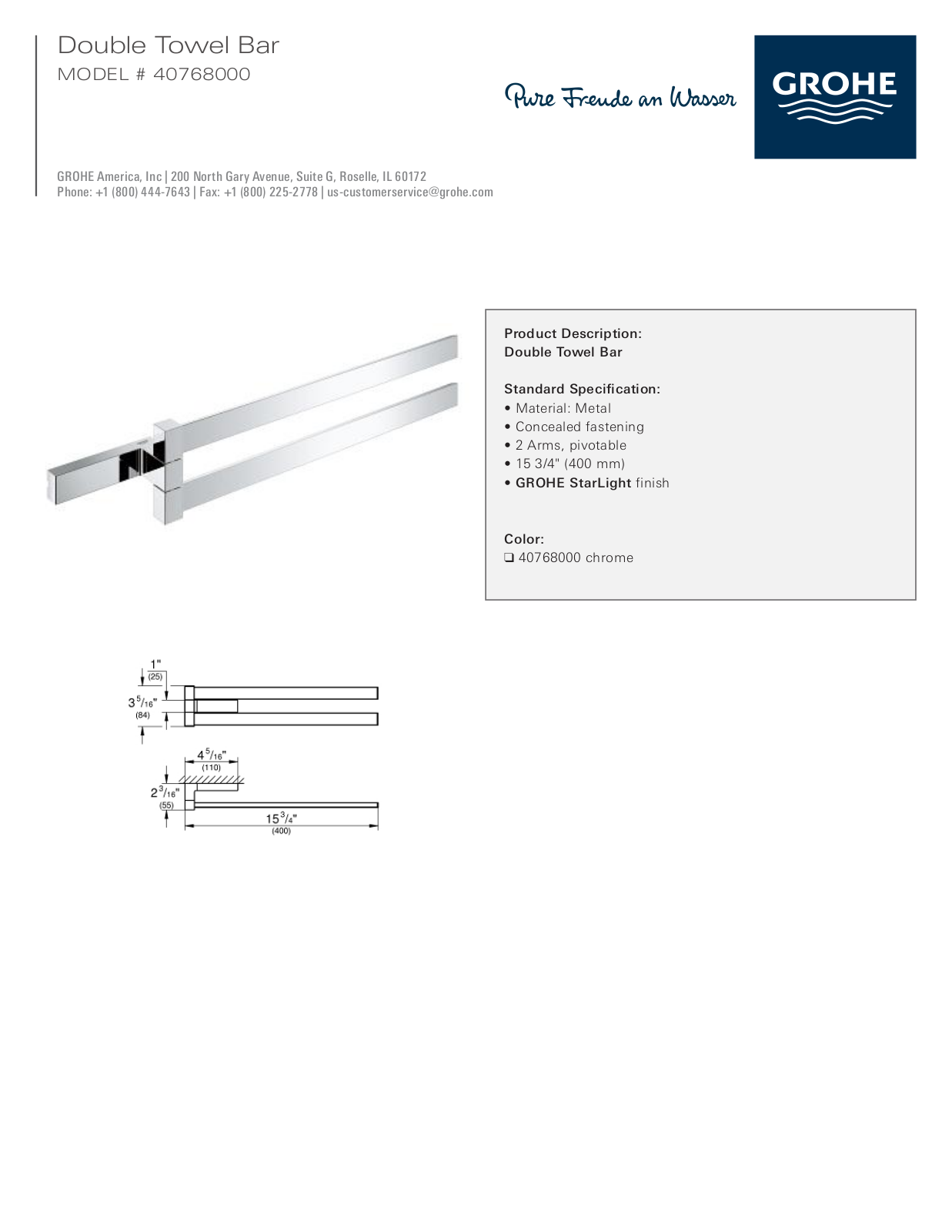 GROHE GRH5535 Specifications - ManualMachine.com