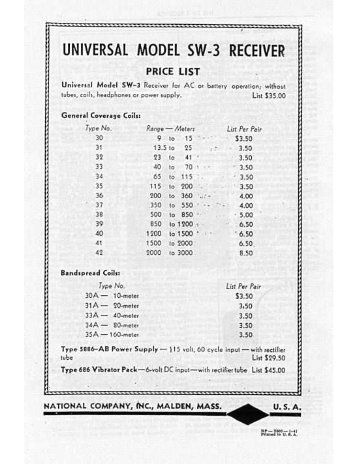 NATIONAL RADIO SW-3 User Manual (PAGE 7)