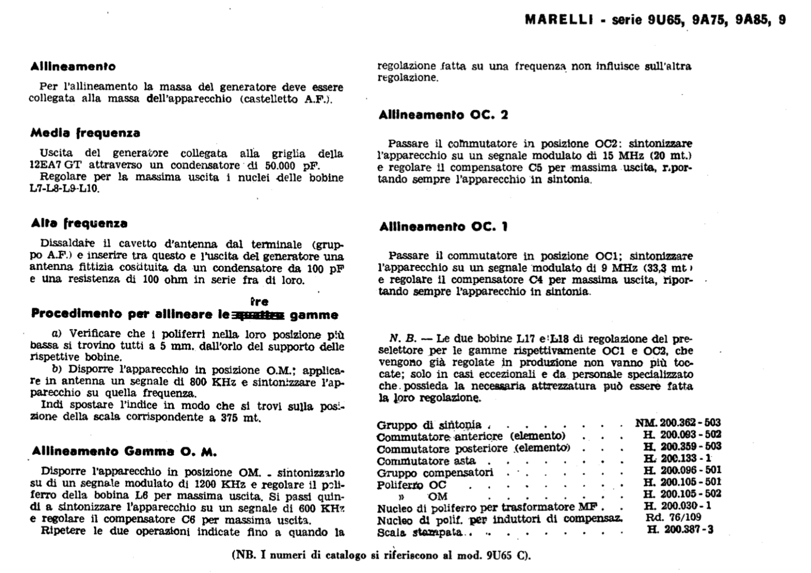 Radiomarelli 9u65f schematic - ManualMachine.com