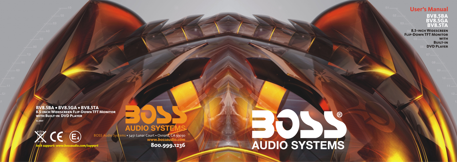 Boss Audio BV8.5BA, BV8.5GA, BV8.5TA Owner Manual