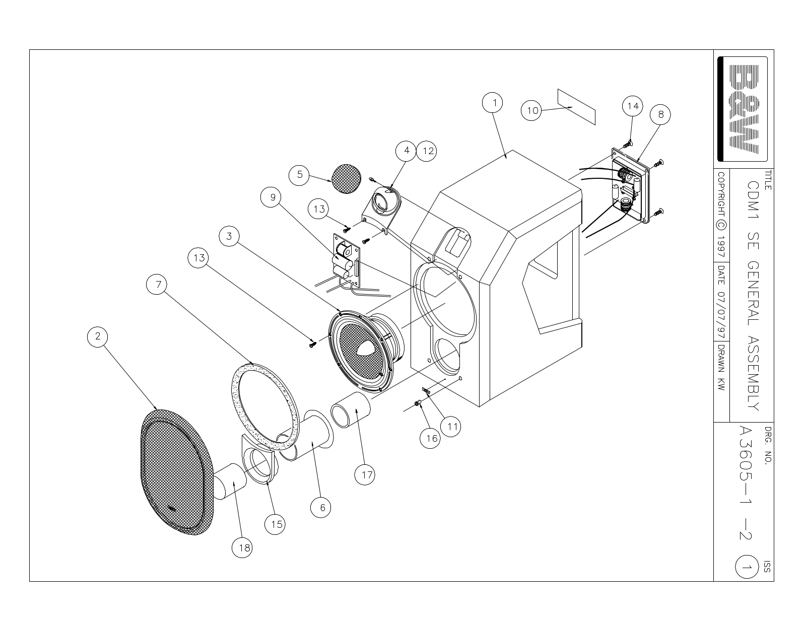 Bowers and Wilkins CDM-1-SE Service manual