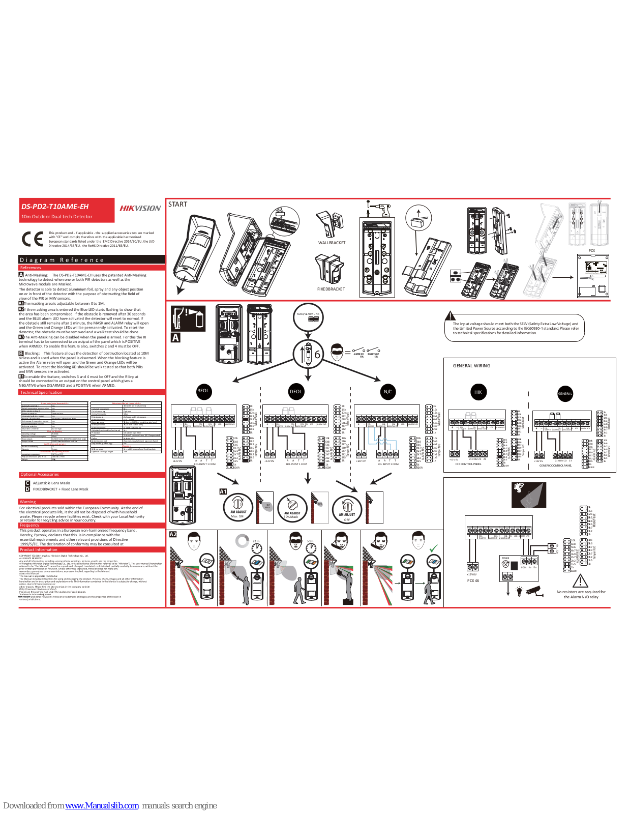 HIKVISION DS-PD2-T10AME-EH User Manual