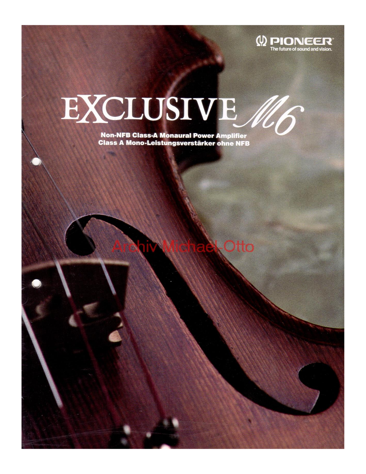 Pioneer Exclusive M-6 Brochure