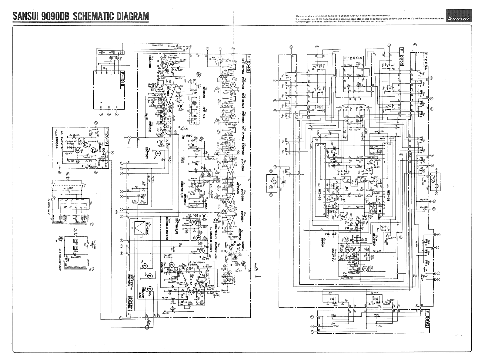 Sansui 9090DB User Manual