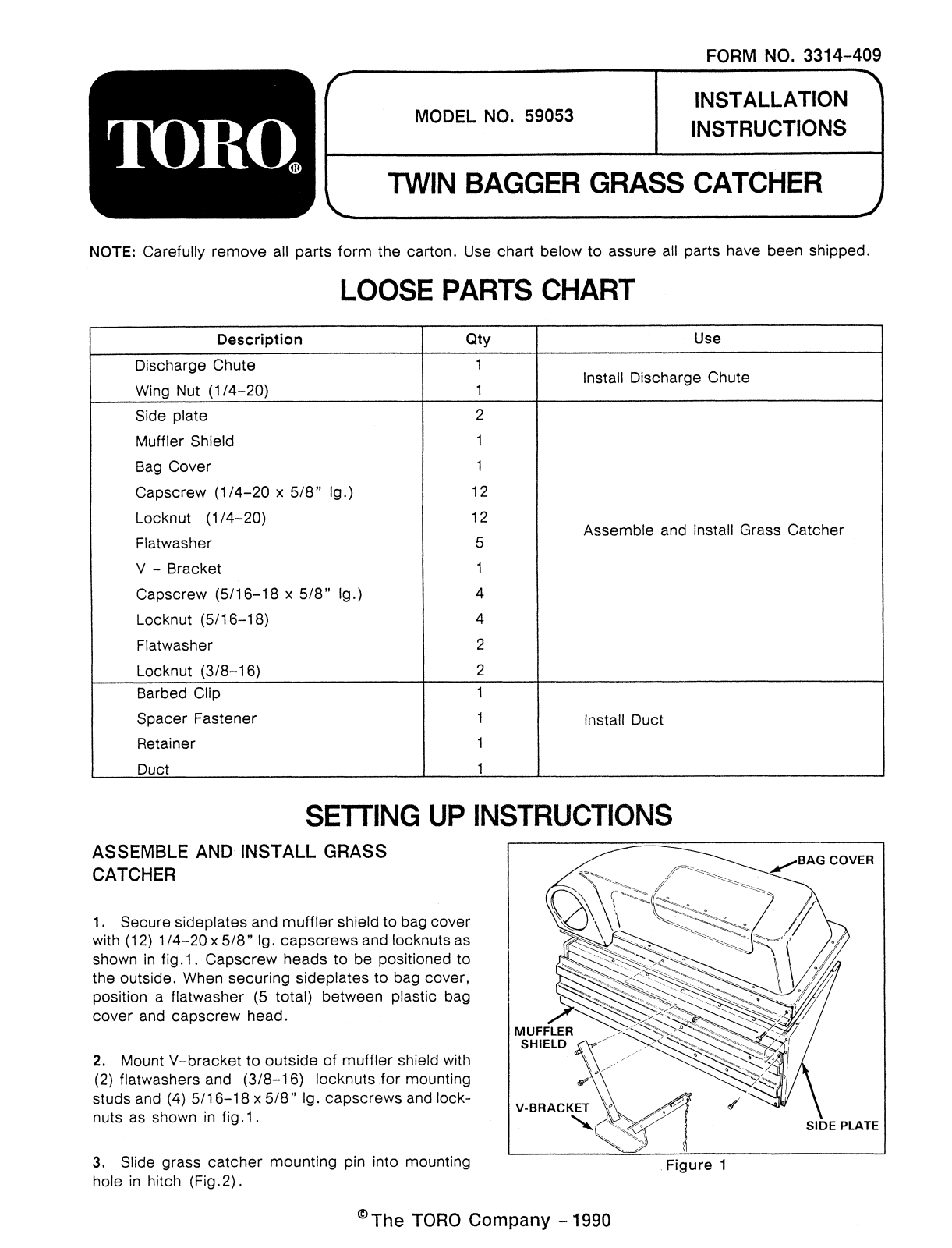 Toro 59053 Installation Instructions