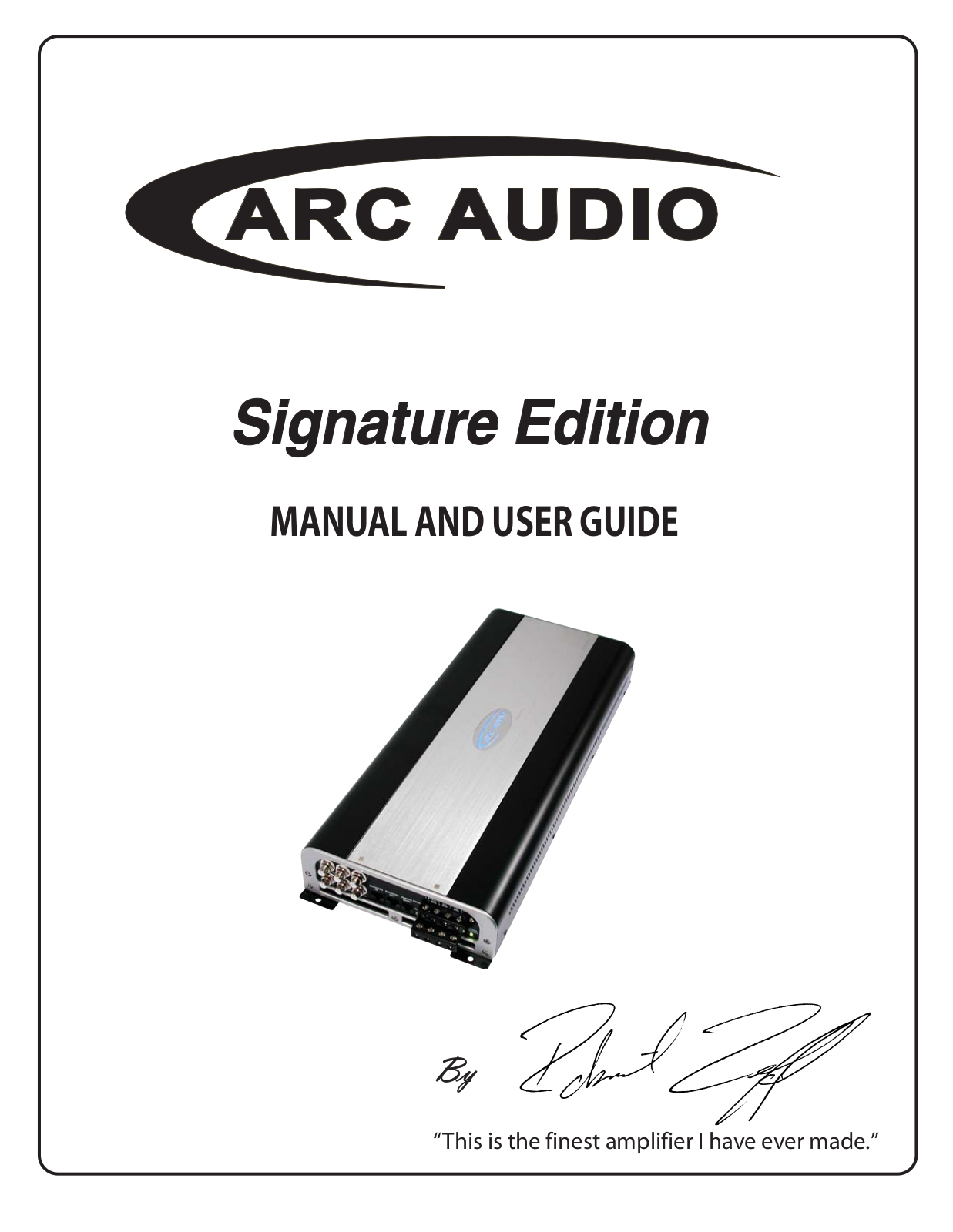 ARC Audio 430-8-01 User Manual