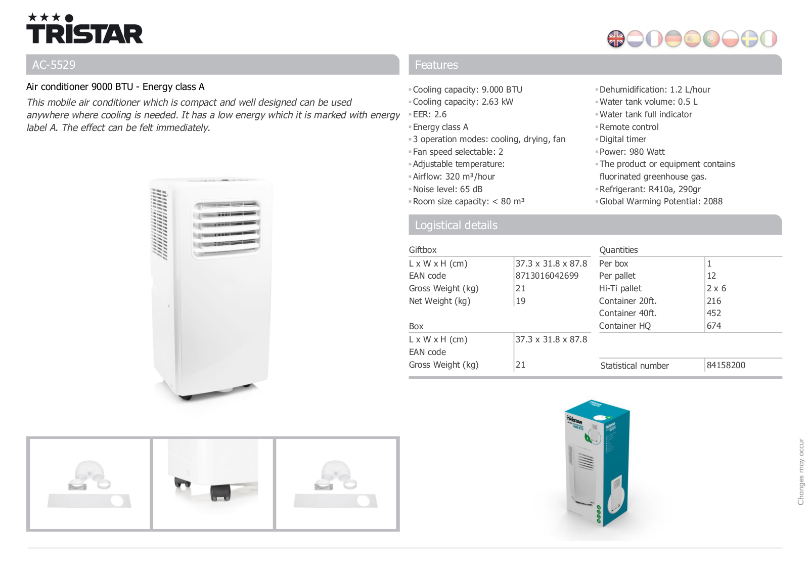 Tristar AC-5529 User Manual