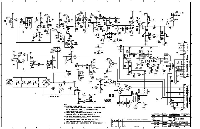 Ampeg SVT 2 pro Schematic