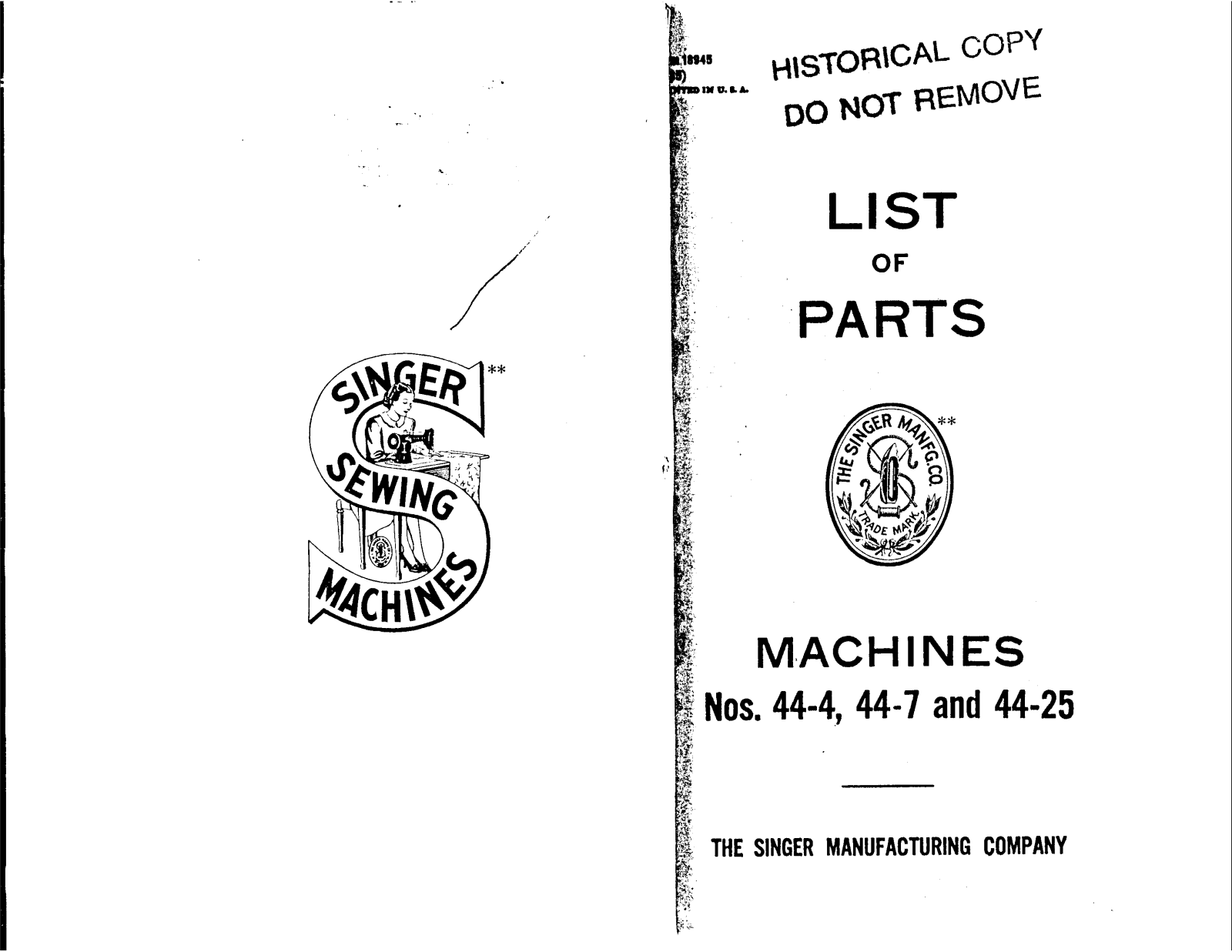 Singer 25 User Manual