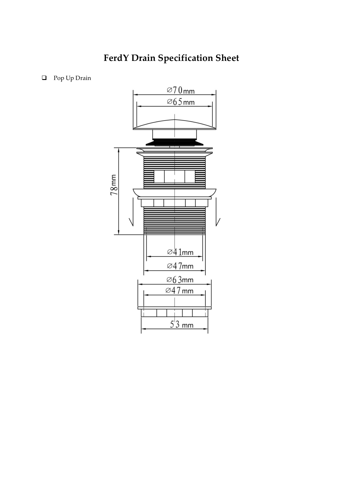 FerdY FERD1001 Specifications - ManualMachine.com