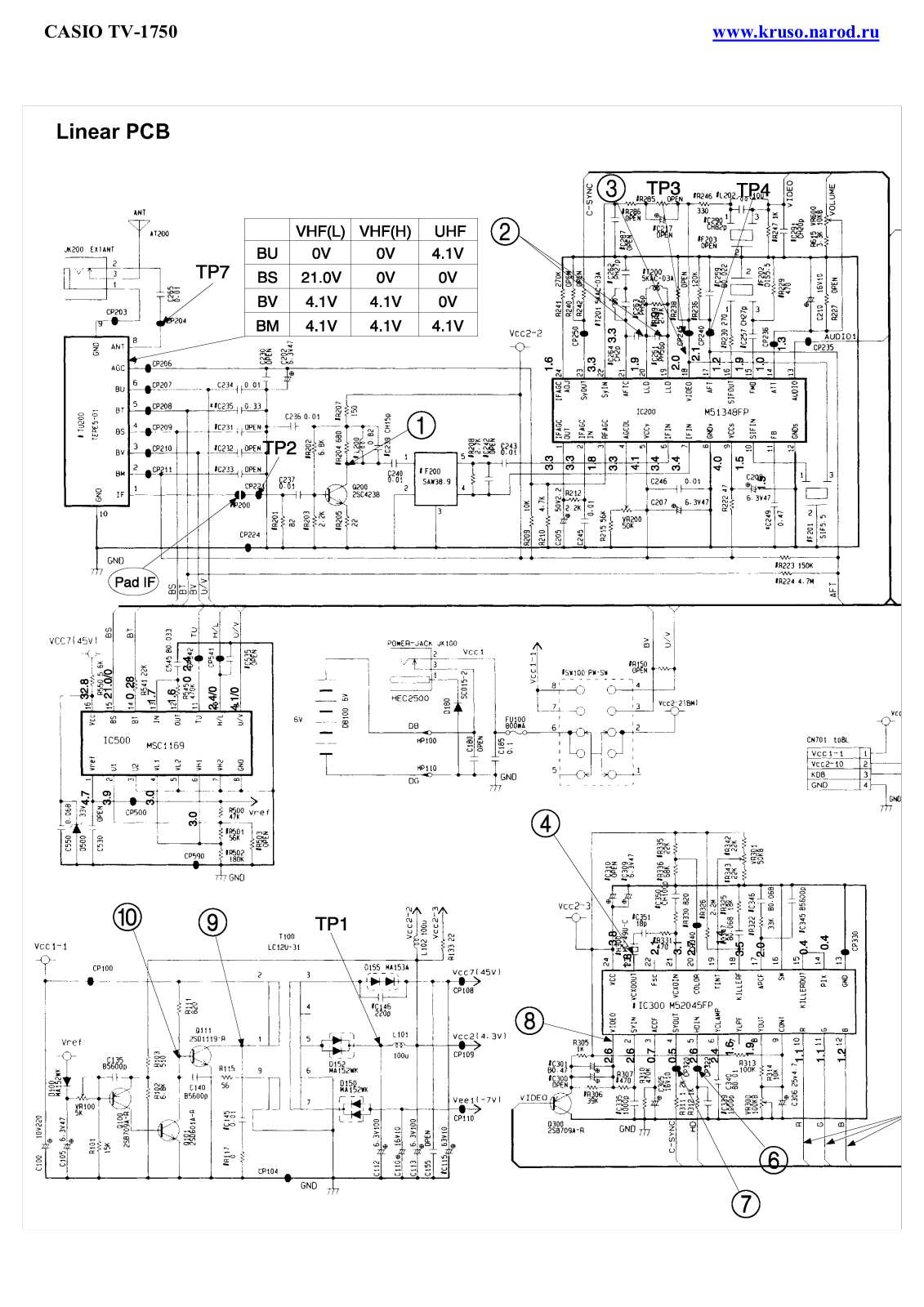 CASIO 1750 Service Manual