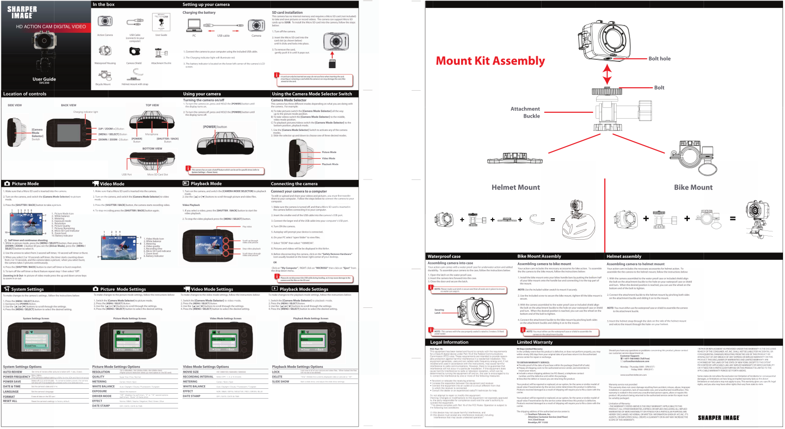 Sharper image SVC350 User Manual