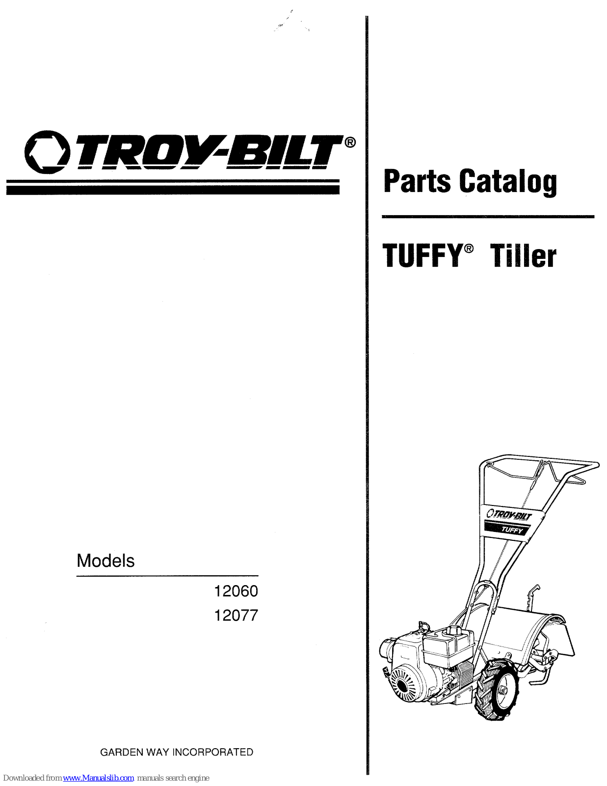 Troy-Bilt Tuffy 12060, Tuffy 12077 Parts Catalog