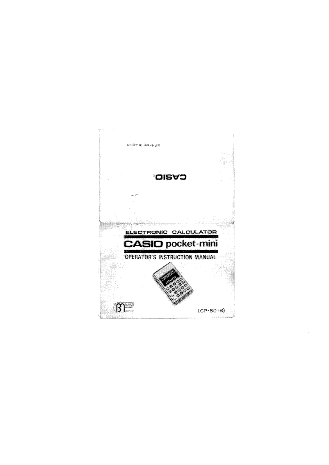Casio pocket mini User manual