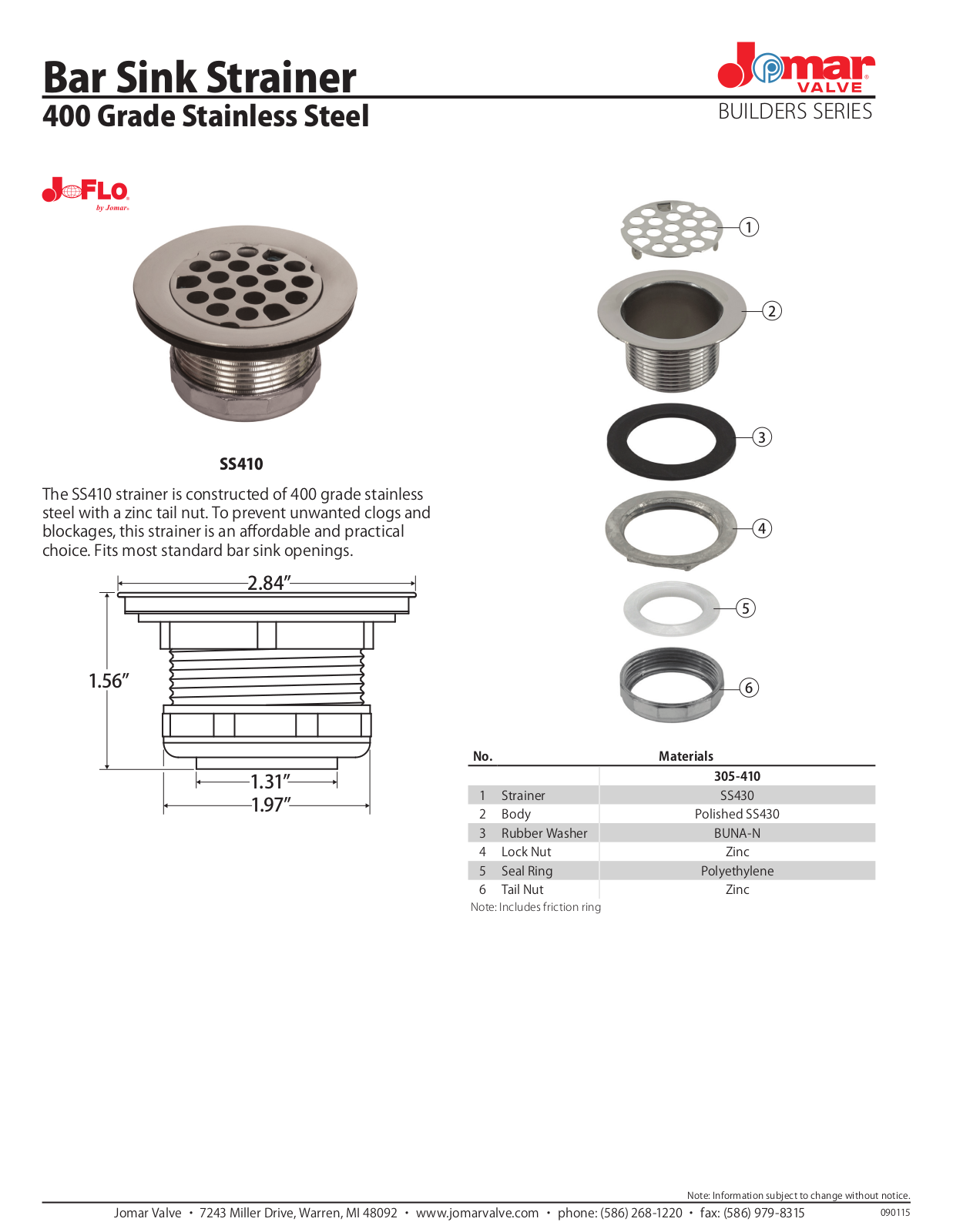 Jomar SS410 User Manual