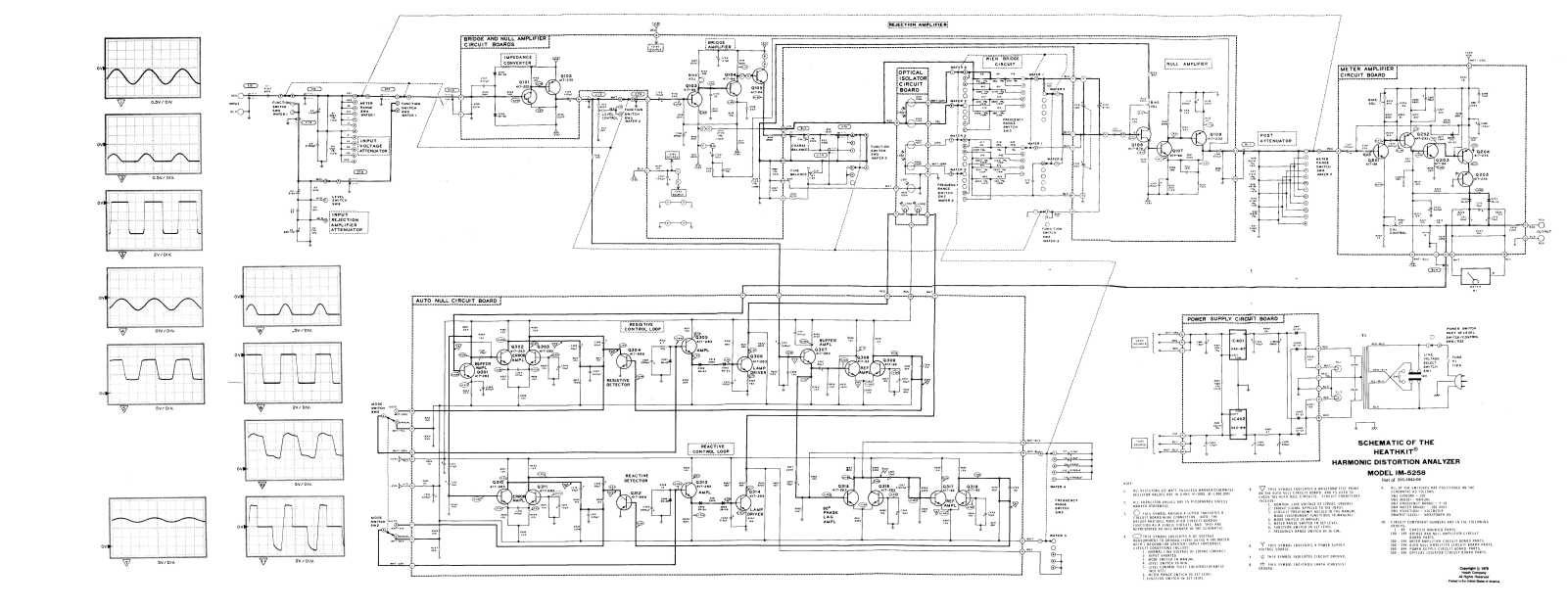 Heath Company IM-5258 Schematic