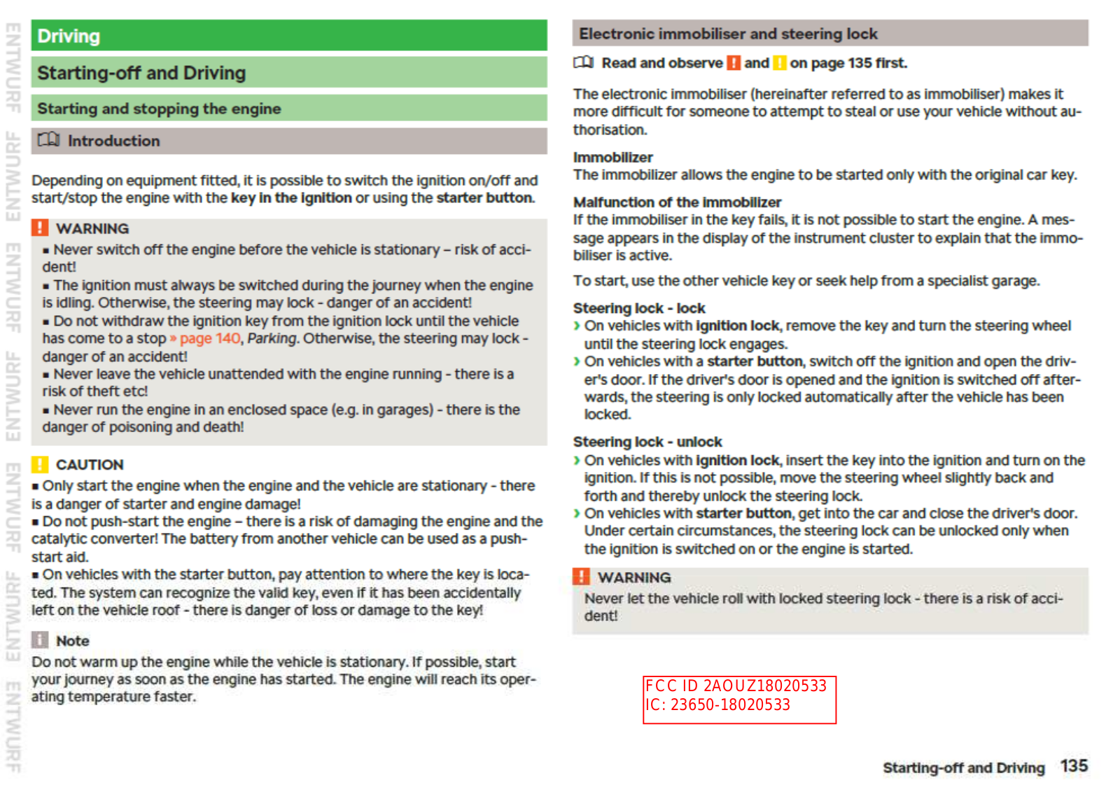 Continental Automotive 18020533 User Manual