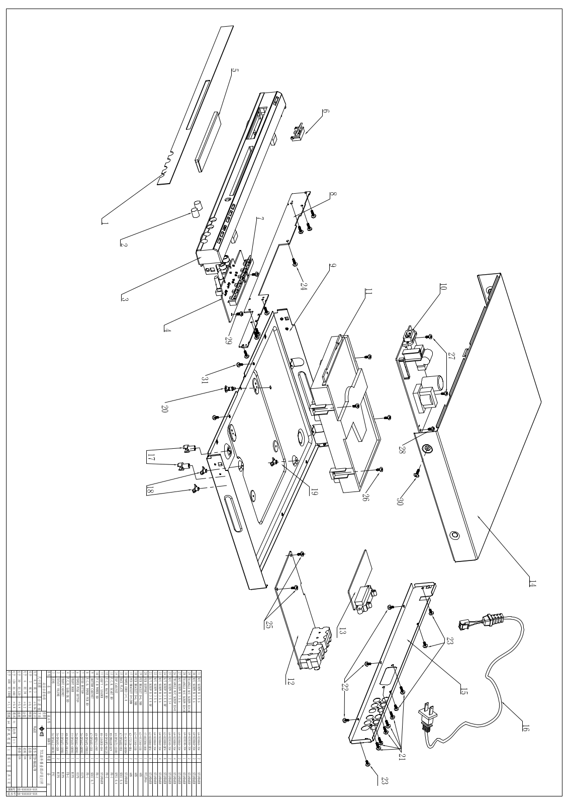 TCL TD-M66K exploded view