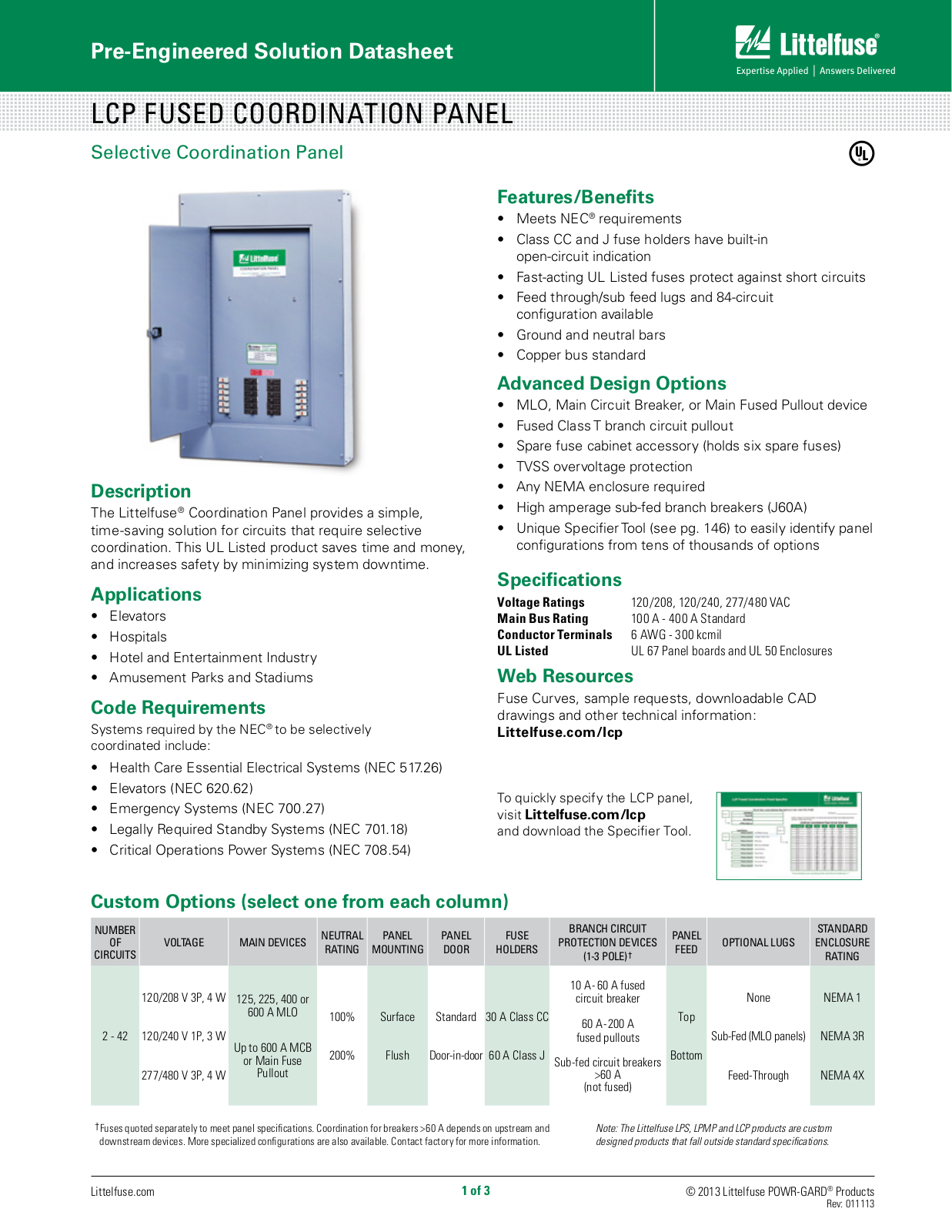 Littelfuse LCP User Manual