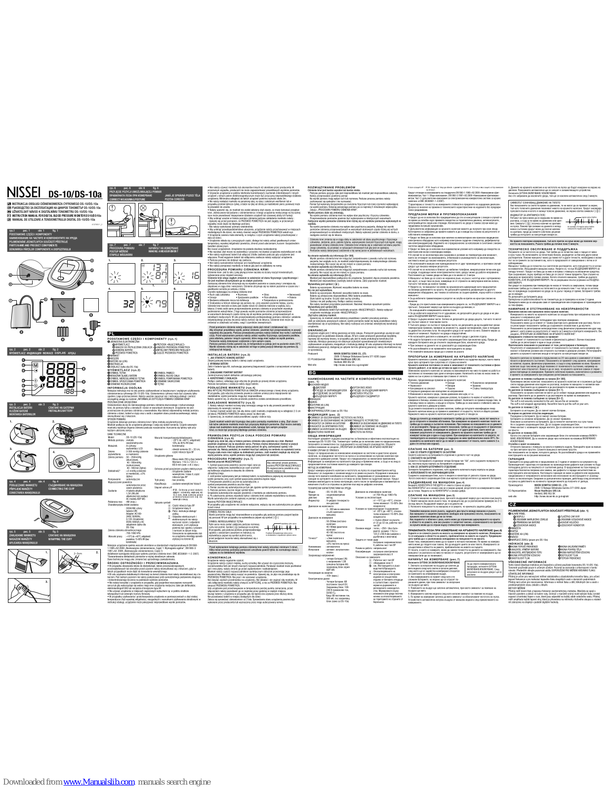 Nissei DS-10, DS-10a Instruction Manual