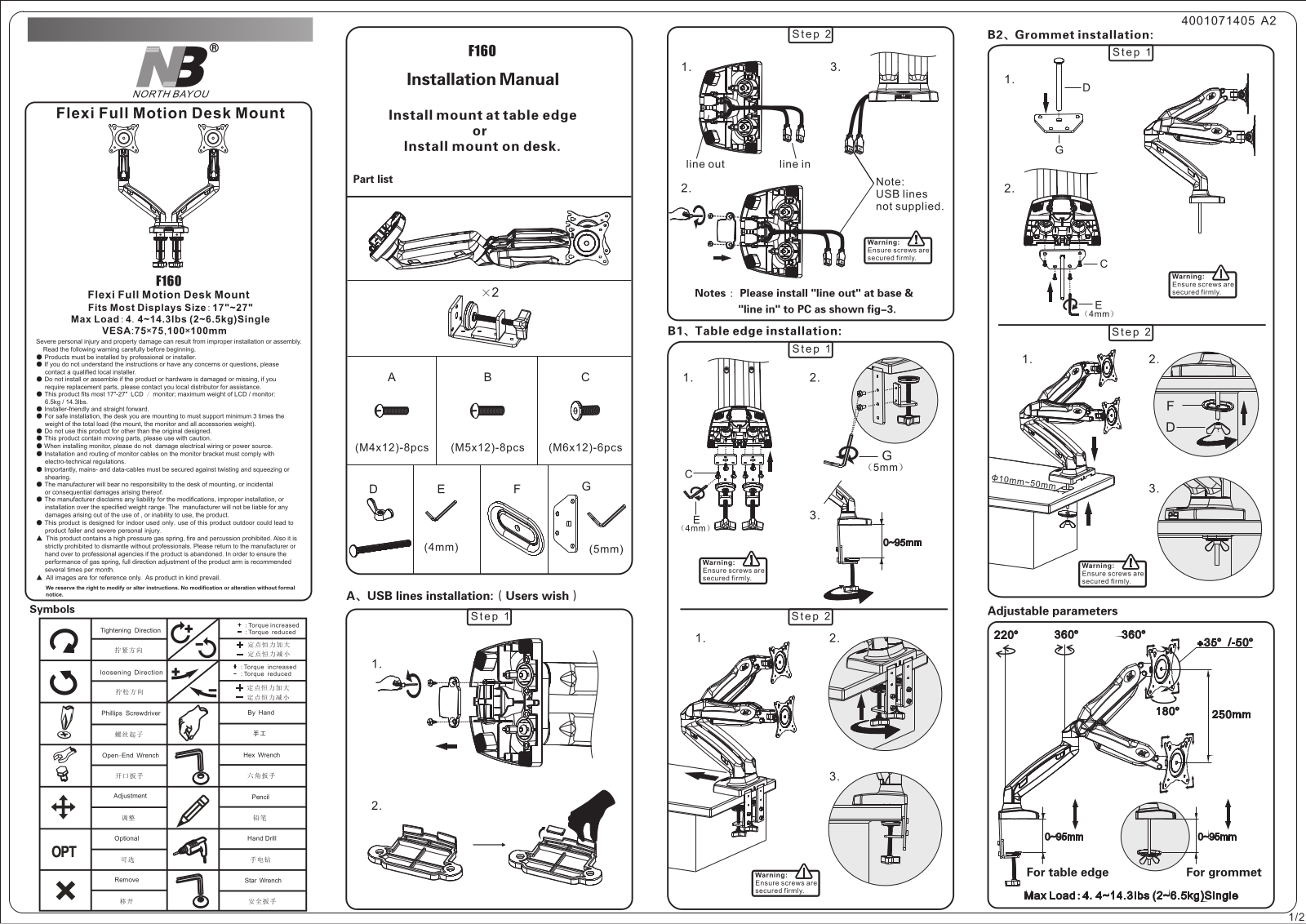 North Bayou F160 User manual