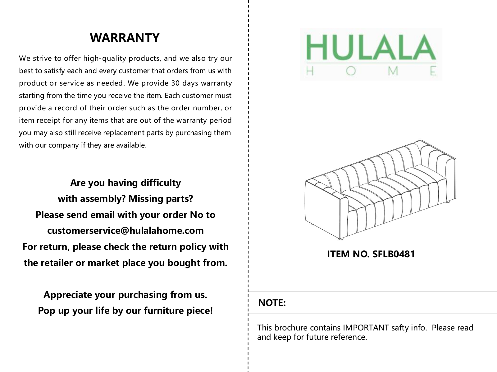 Latitude Run KTHM3108 Assembly Guide
