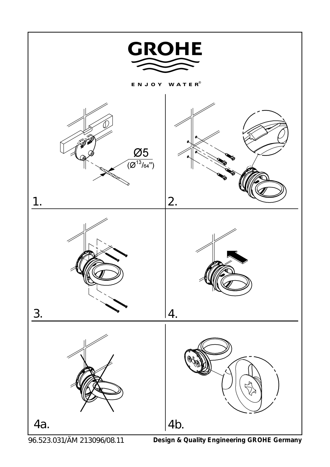 GROHE GRH4900 Installation & Assembly - ManualMachine.com