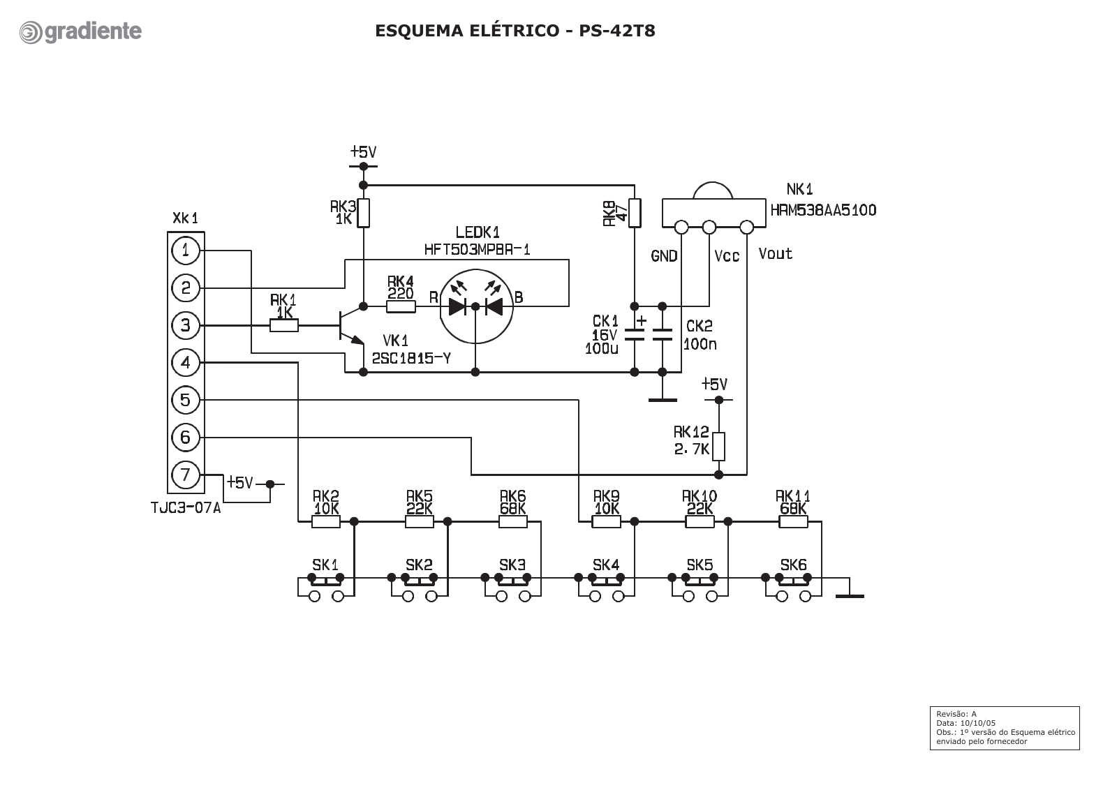 Gradiente PS-42T8 Schematic